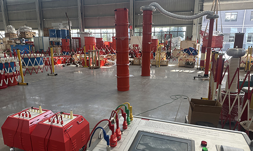 540KVA/270KV串联谐振完成出厂实验整装待发