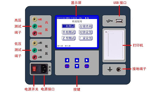 凯迪正大KDBZ-II 变压器变比测试仪使用详解